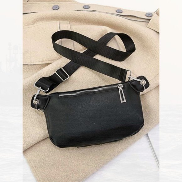 New Chain Fanny Pack Black 82 - Picture 2 of 4